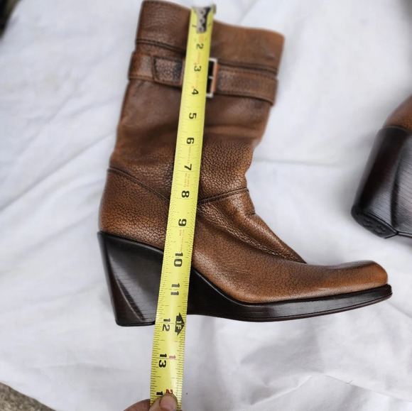 Stuart‎ Weitzman leather Sculpted heel leather boots 8.5 - Picture 8 of 13